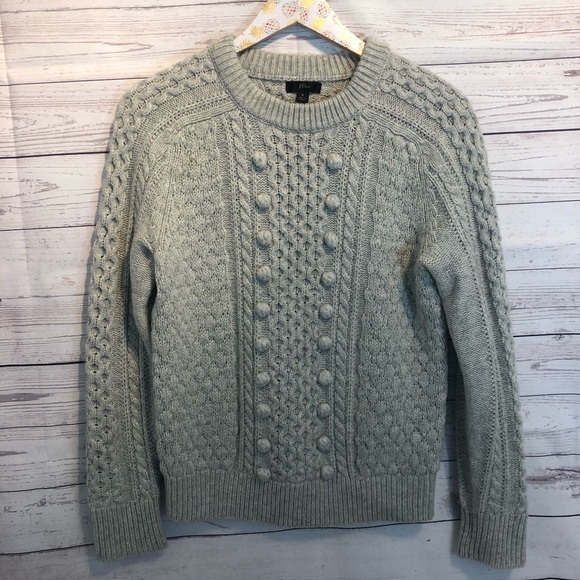 J. Crew Popcorn Cable Knit Crewneck Sweater - Picture 2 of 7
